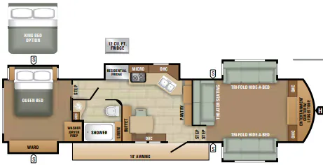 Starcraft Solstice 376FL5 floor plan