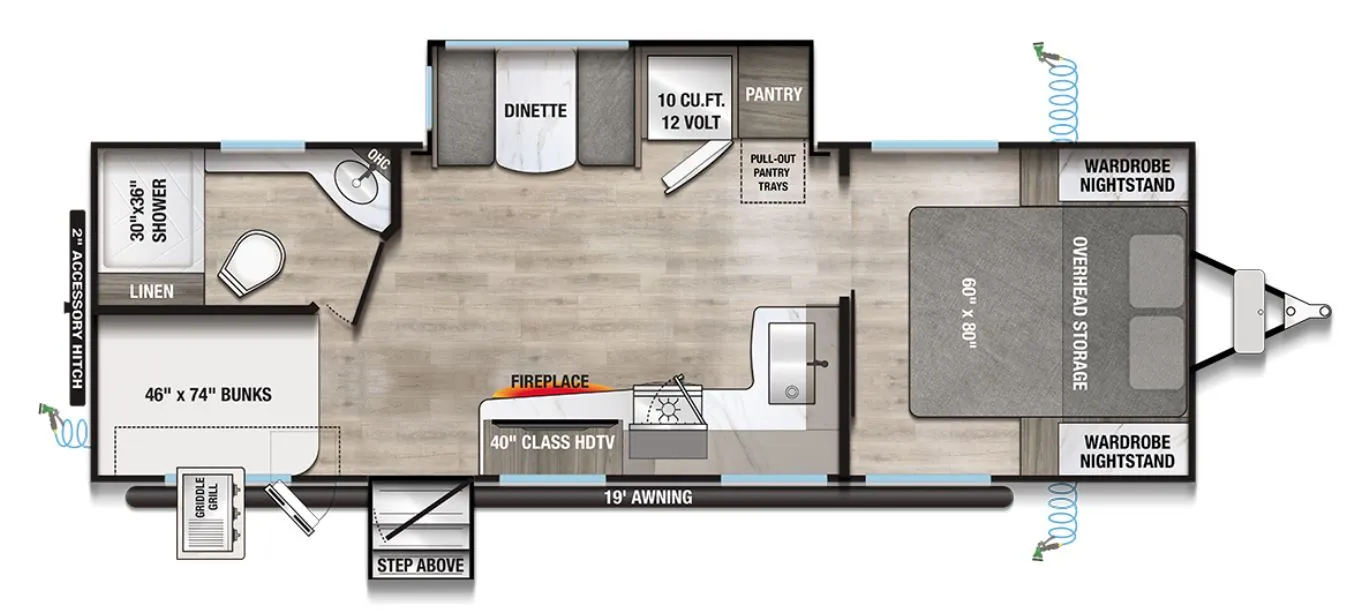 2026 Alliance RV Delta Ultra Lite BH241 - Floor plan