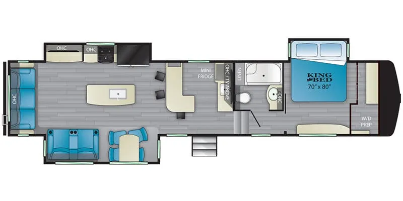 Heartland Bighorn Traveler BHTR 38 CB floor plan