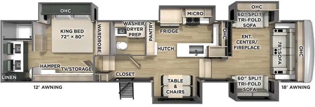 Forest River Puma Mesa 389FLH floor plan