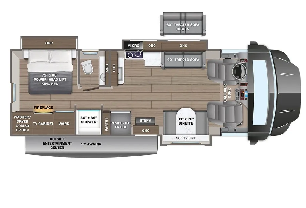 2026 Entegra Coach Accolade XT 35L floor plan