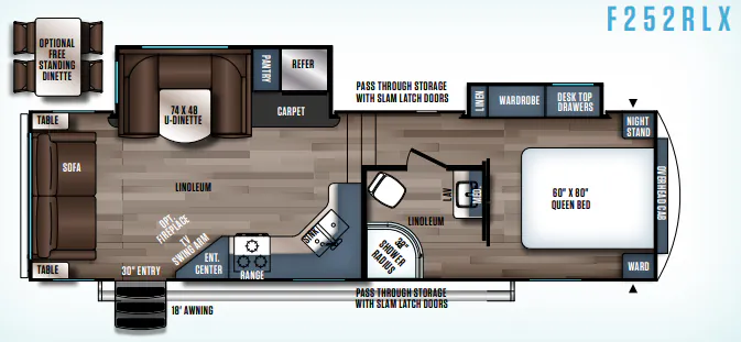 Forest River Wildcat Maxx 252RLX floor plan