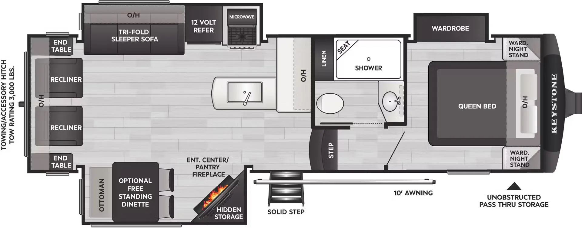 2026 Keystone Cougar 27SGS - Floor plan