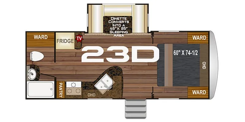 2026 Northwood Nash 23D floor plan