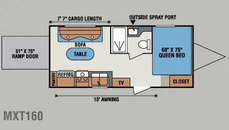 K-Z MXT MXT160 floor plan