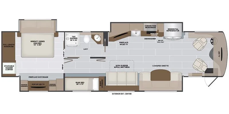2025 Holiday Rambler Armada 40P - Floor plan