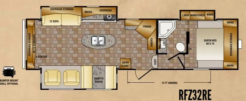 CrossRoads Rezerve RFZ32RE floor plan
