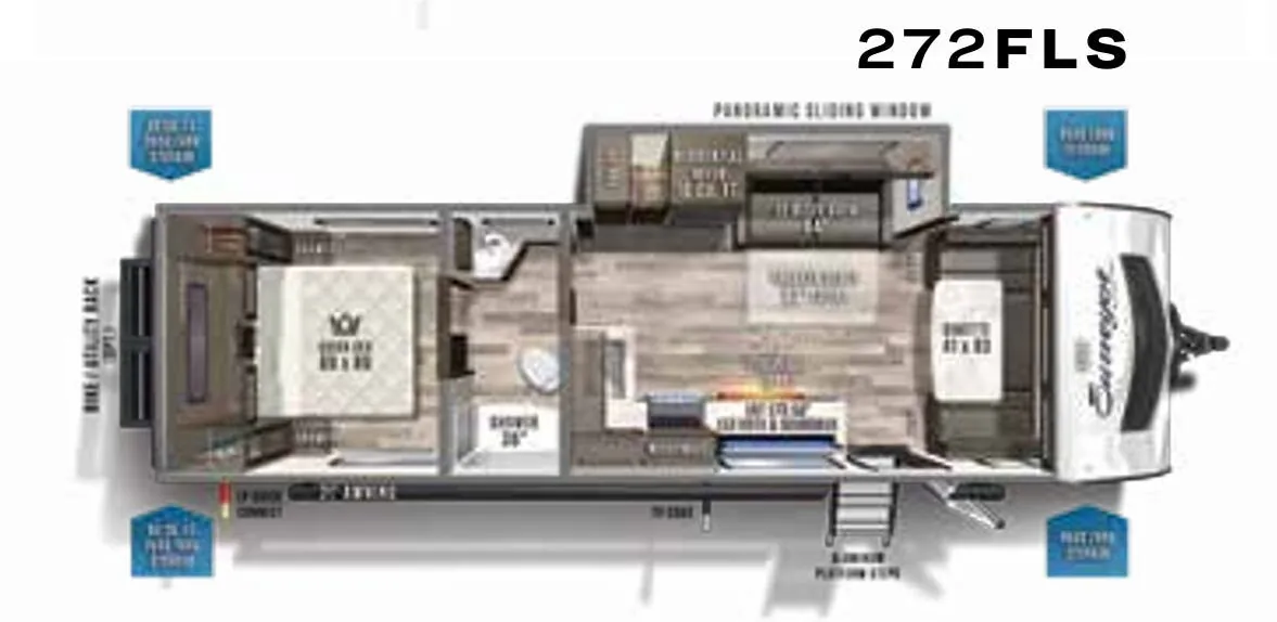 Forest River Surveyor Luxury 272FLS floor plan