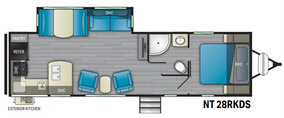 Heartland North Trail 28RKDS floor plan