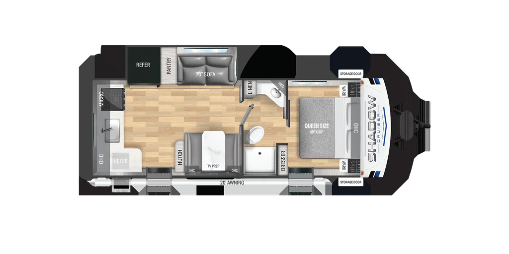 2025 Cruiser RV Shadow Cruiser 252RKS floor plan