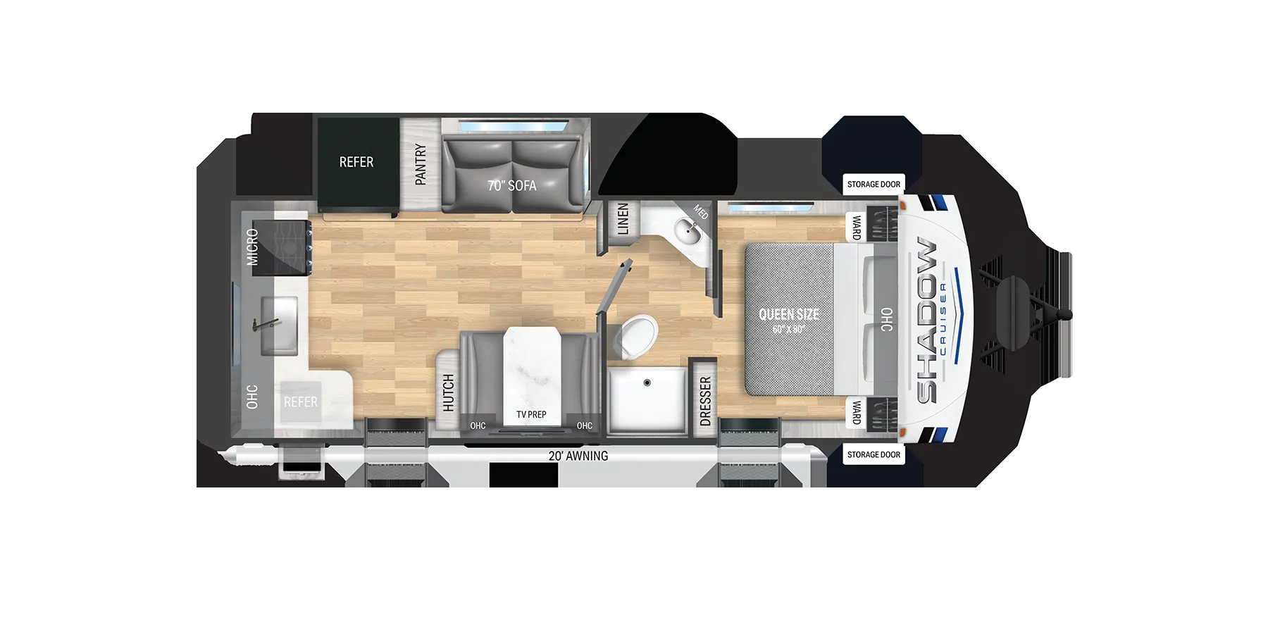 Cruiser RV Shadow Cruiser 252RKS floor plan