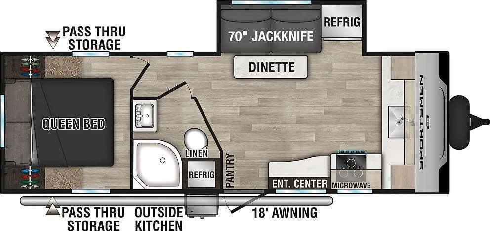 K-Z Sportsmen SE 231FKKSE floor plan