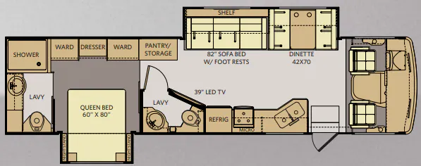 Fleetwood Terra 35K floor plan