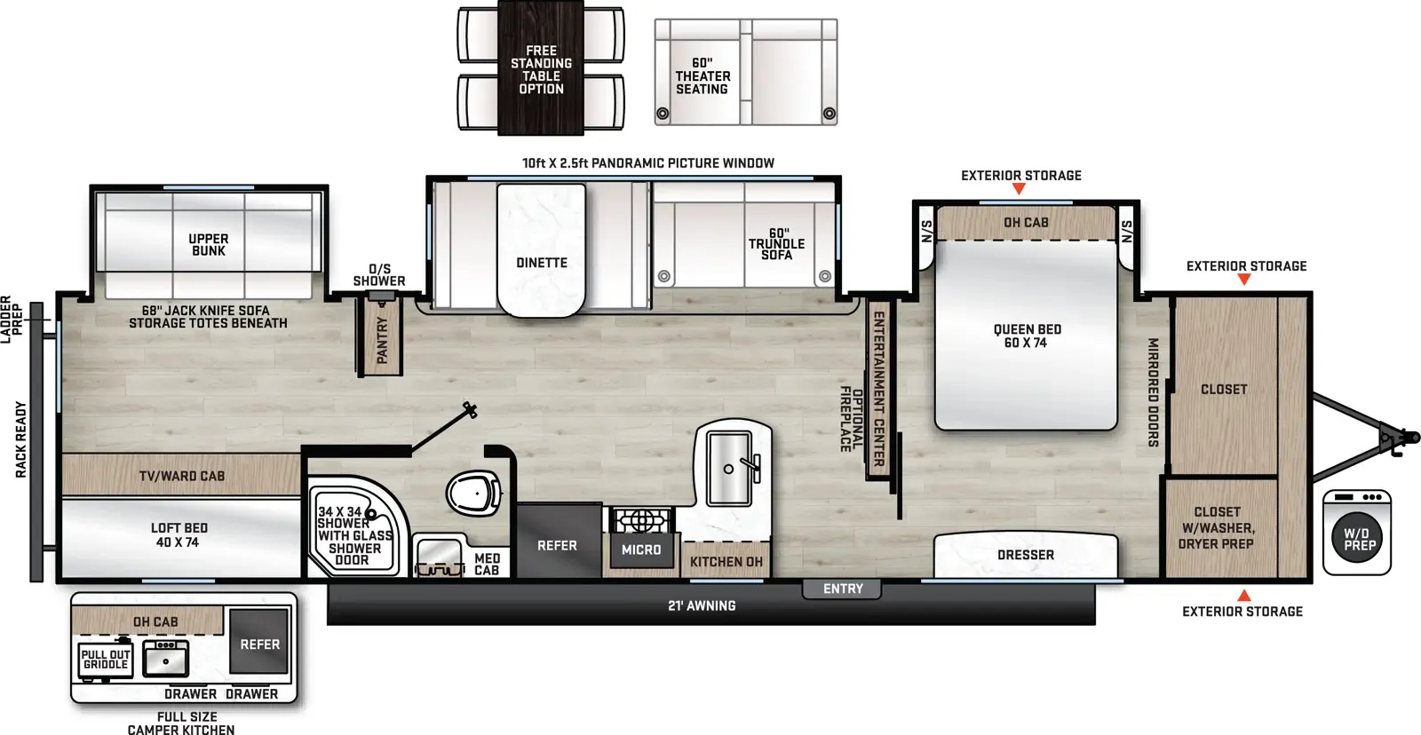2026 Coachmen Catalina Legacy Edition 343BHTS - Floor plan