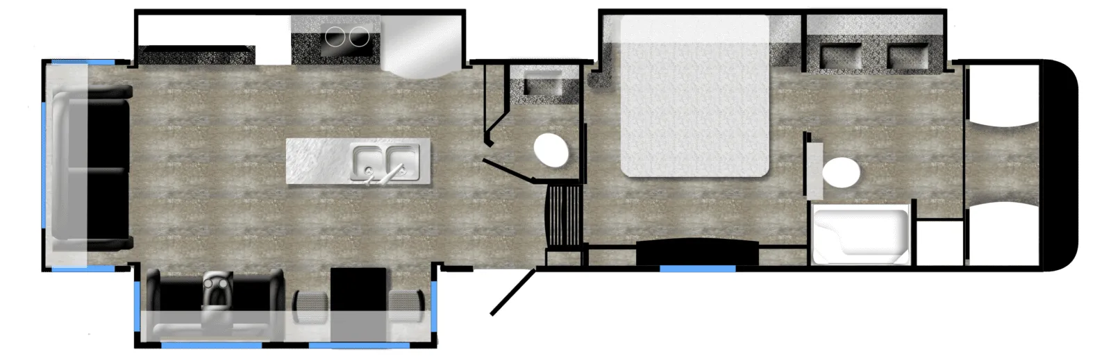 Luxe Gold 38GFB floor plan