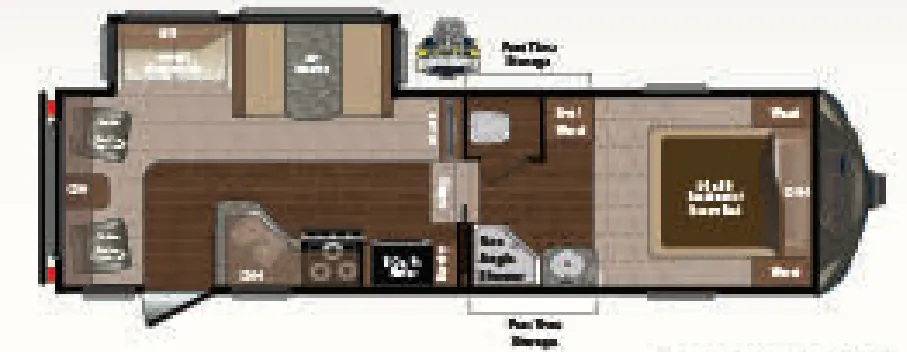Keystone Sprinter 252FWRLS floor plan