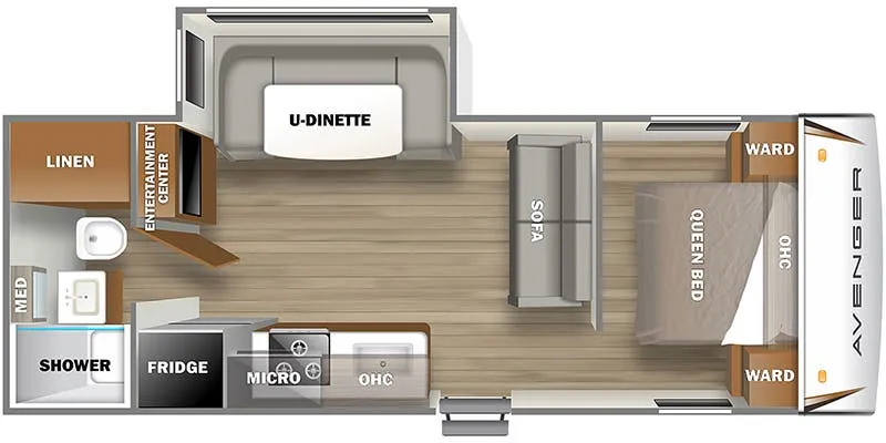 2025 Prime Time Avenger 21RBS - Floor plan