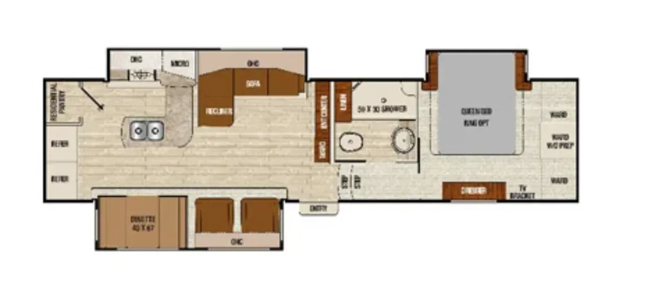 Coachmen Chaparral 324 TSRK floor plan