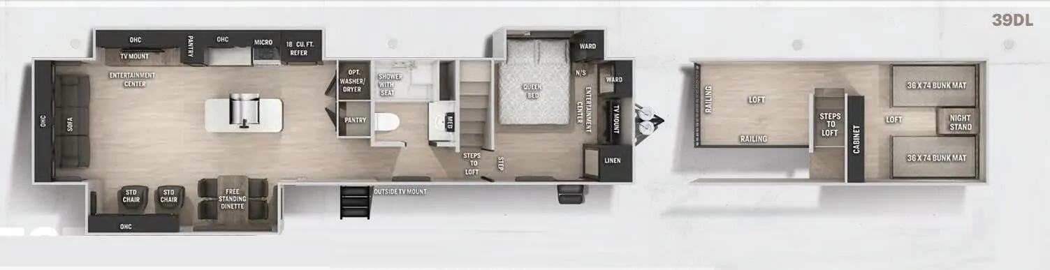 Forest River Cherokee 39DL floor plan