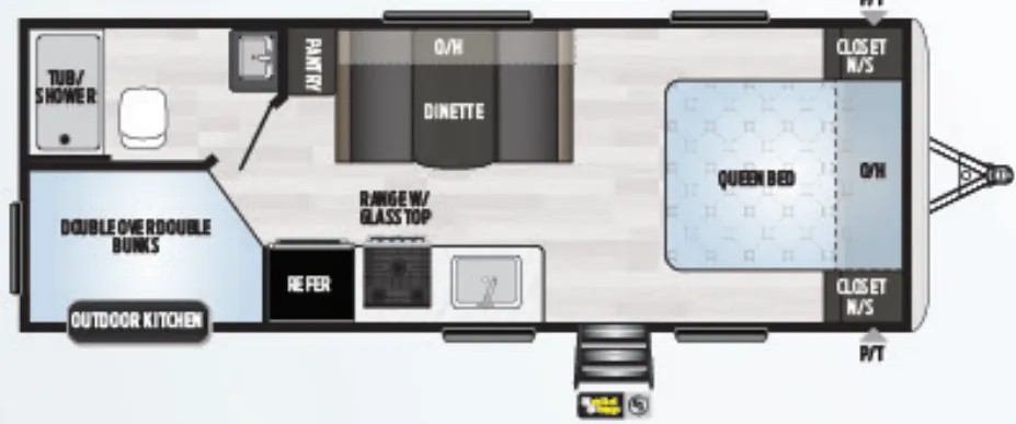 Keystone Springdale 220BHWE floor plan
