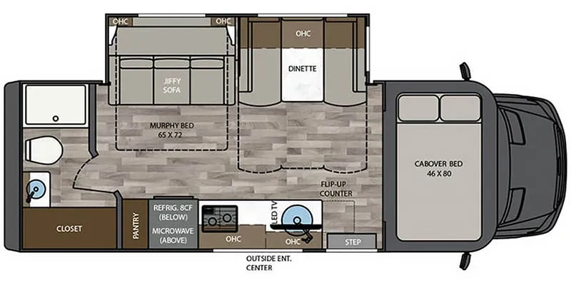 Renegade RV Vienna 25RMC floor plan