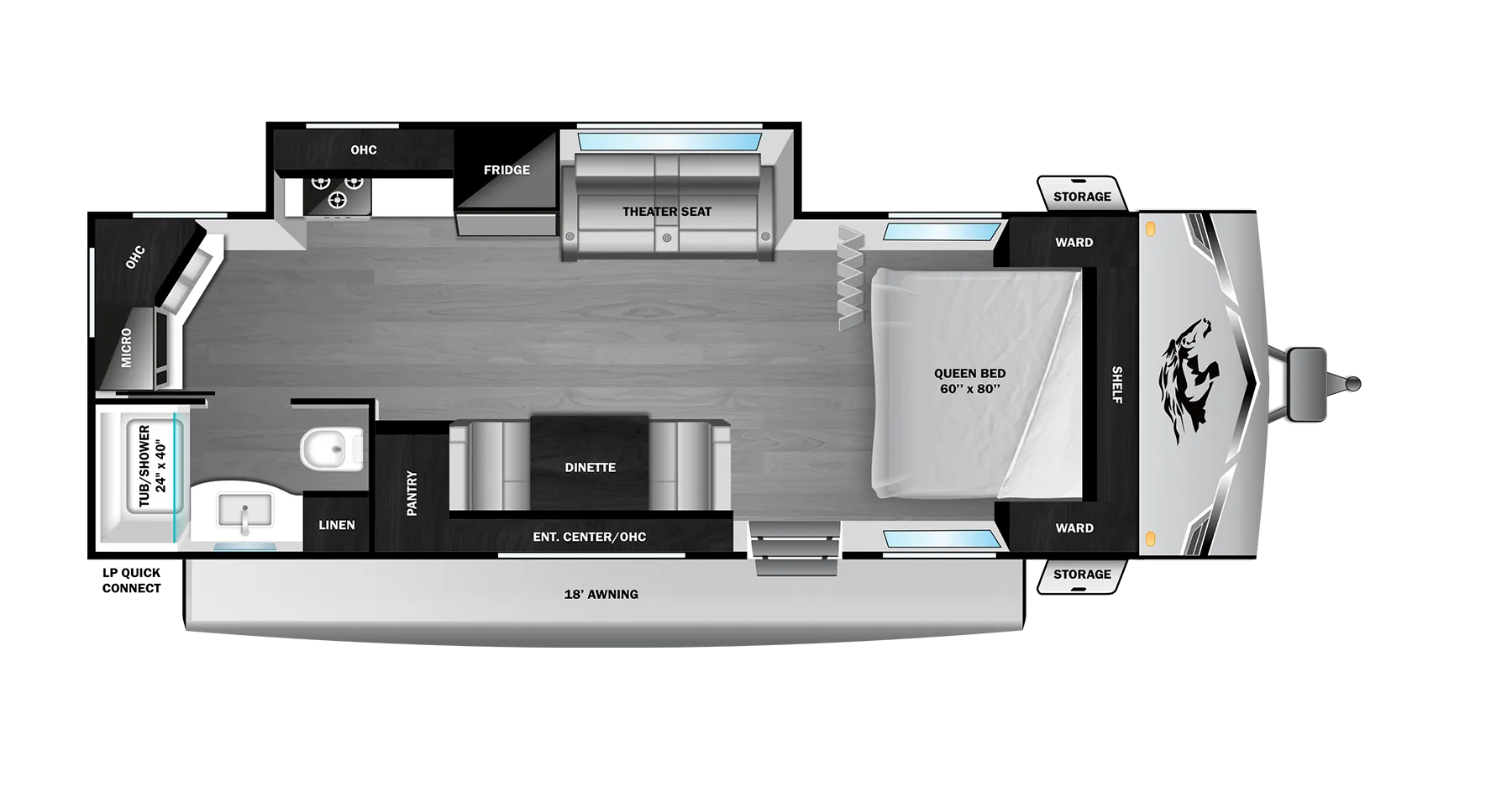 2026 Open Range COLT 22MDS - Floor plan