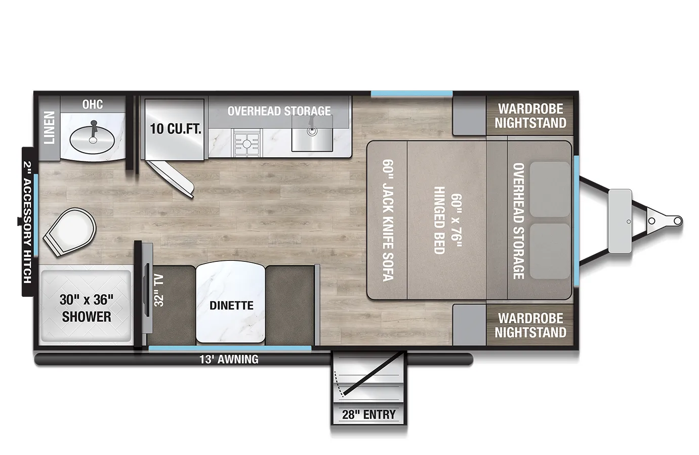 Alliance RV Delta RB152 floor plan