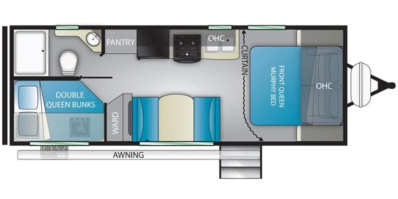 Heartland Wilderness WD 2300 DB floor plan