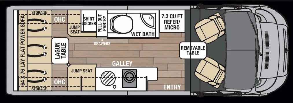 Coachmen Nova 20C floor plan