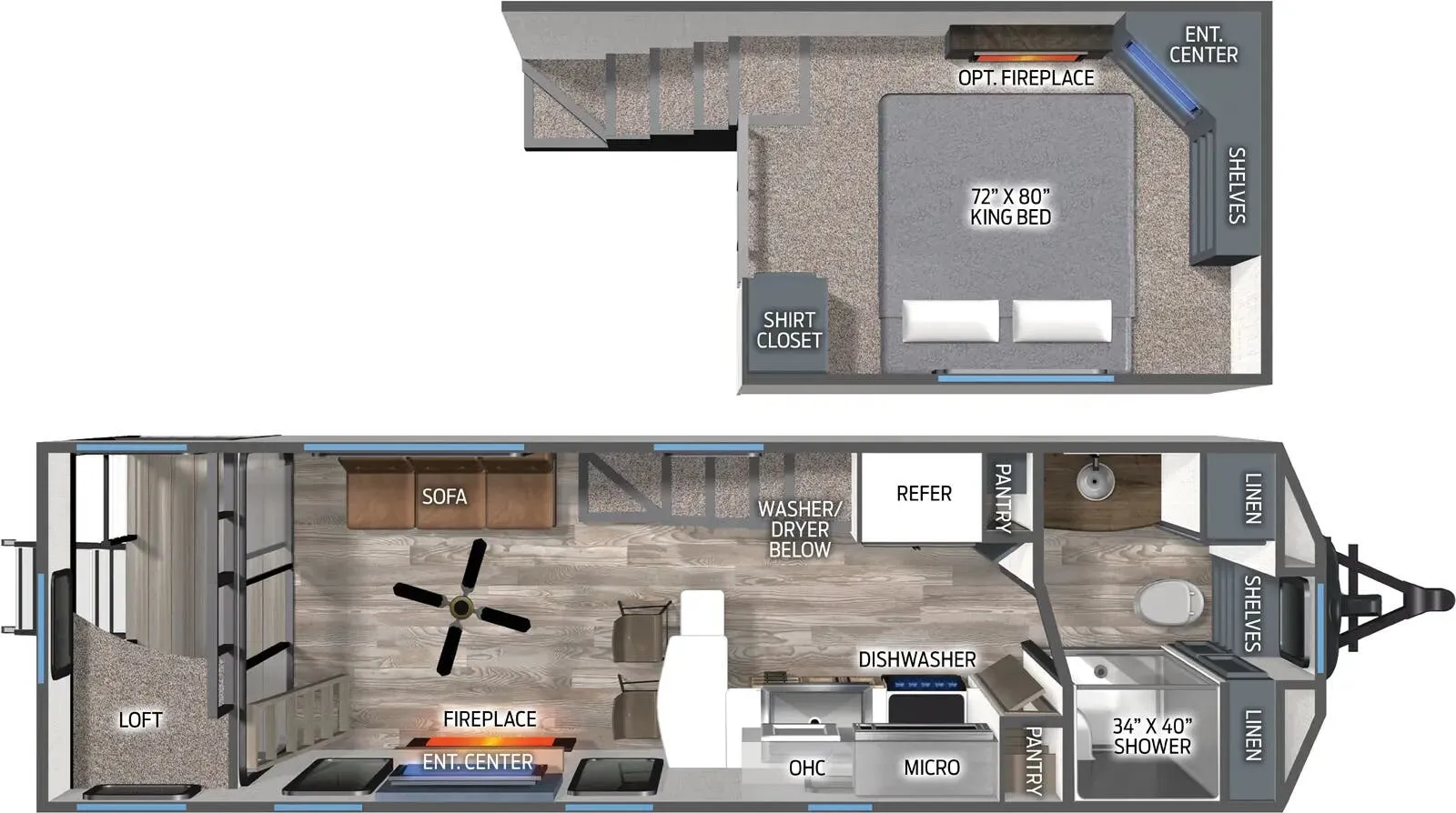 Palomino Puma 260MiniLFT floor plan