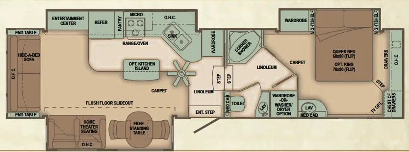 Carriage Cameo 35FD3 floor plan