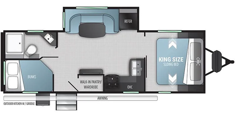 Twilight RV Signature TWS 2580 floor plan