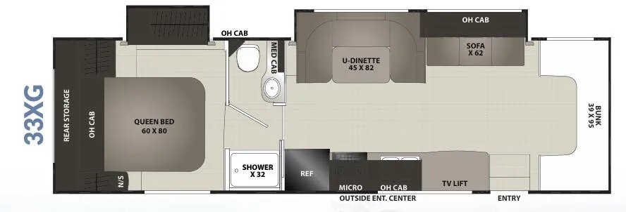 Coachmen Cross Trek XL 33XG floor plan