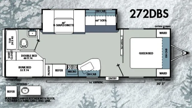 Coachmen Catalina Santara 272DBS floor plan