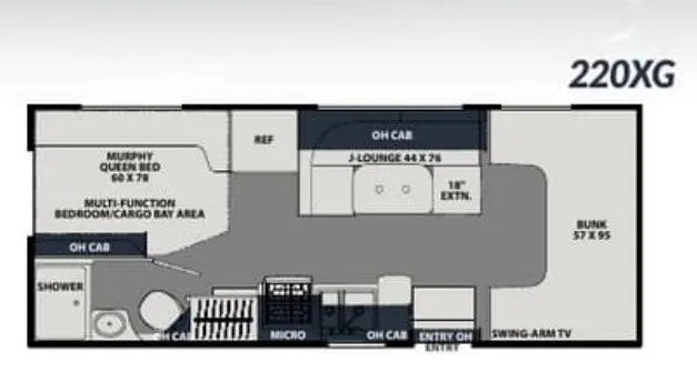 Coachmen Leprechaun 220XG floor plan
