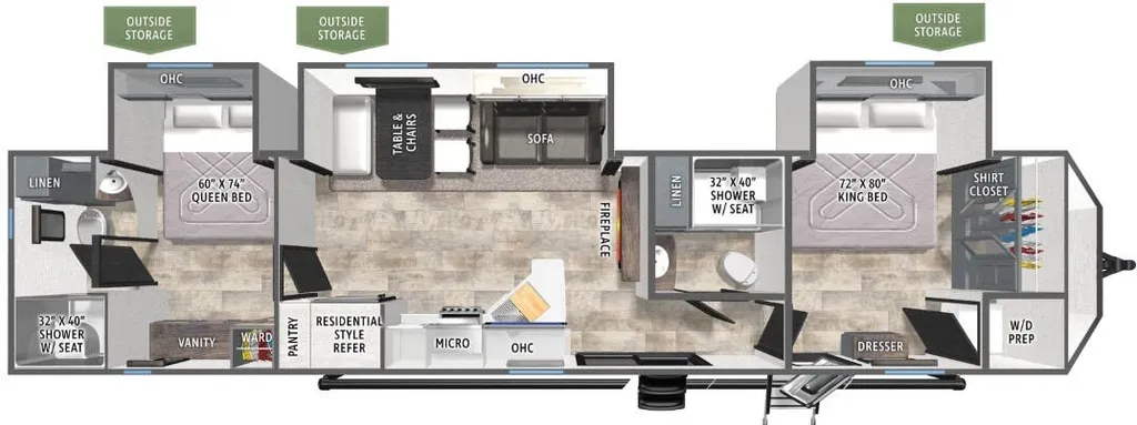 2026 Forest River Puma Vista 39DBT floor plan