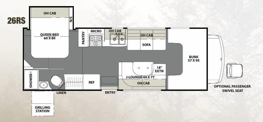 Coachmen Freelander 26RS floor plan