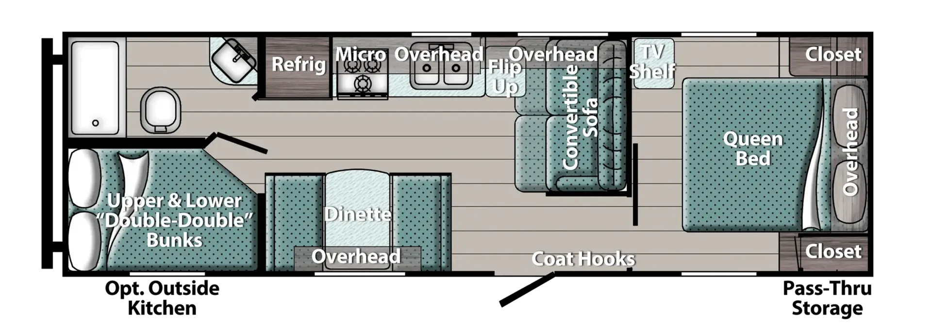 Gulf Stream Yellowstone Classic 26BHG floor plan