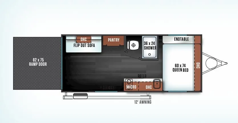 Forest River Salem FSX 180RT floor plan