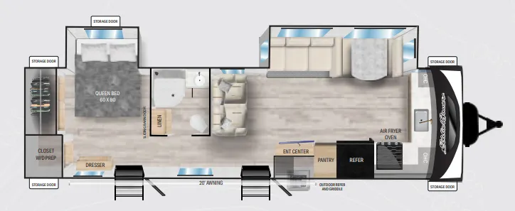 2024 Heartland Eddie Bauer 33FK - Floor plan
