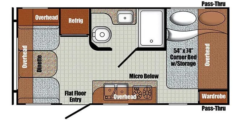 2024 Gulf Stream Vintage Cruiser 17RWD floor plan