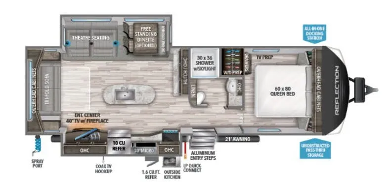 Grand Design Reflection 297RSTS floor plan