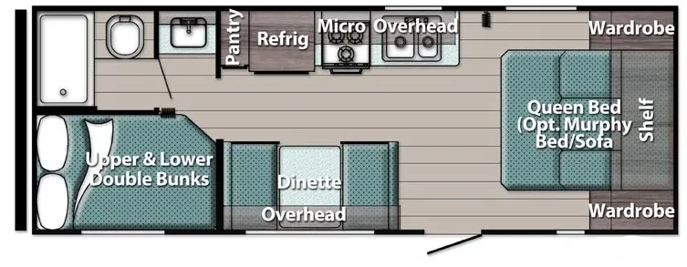 2026 Gulfstream Ameri Lite 248BH - Floor plan