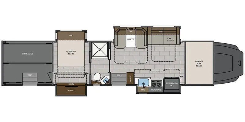 Renegade RV Classic 2509GS floor plan