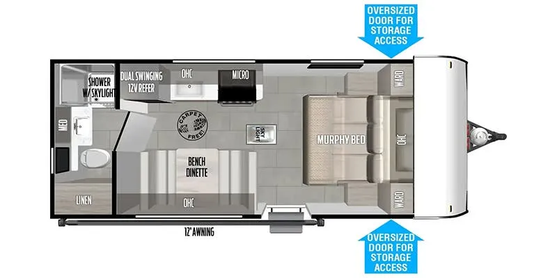Forest River Wildwood FSX Northwest 187RBK floor plan
