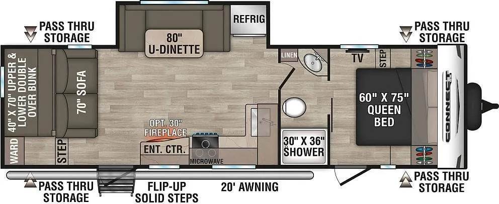 K-Z Connect SE C261BHSE floor plan