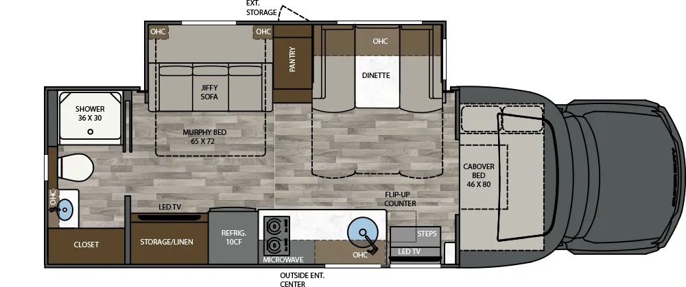 2026 Renegade Veracruz 30VRM - Floor plan