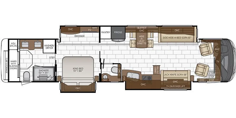Newmar Mountain Aire 4551 floor plan