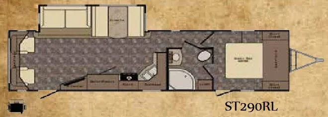 CrossRoads Sunset Trail Super Lite ST290RL floor plan