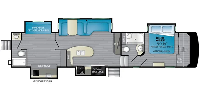 Heartland ElkRidge ER 38 RSRT floor plan